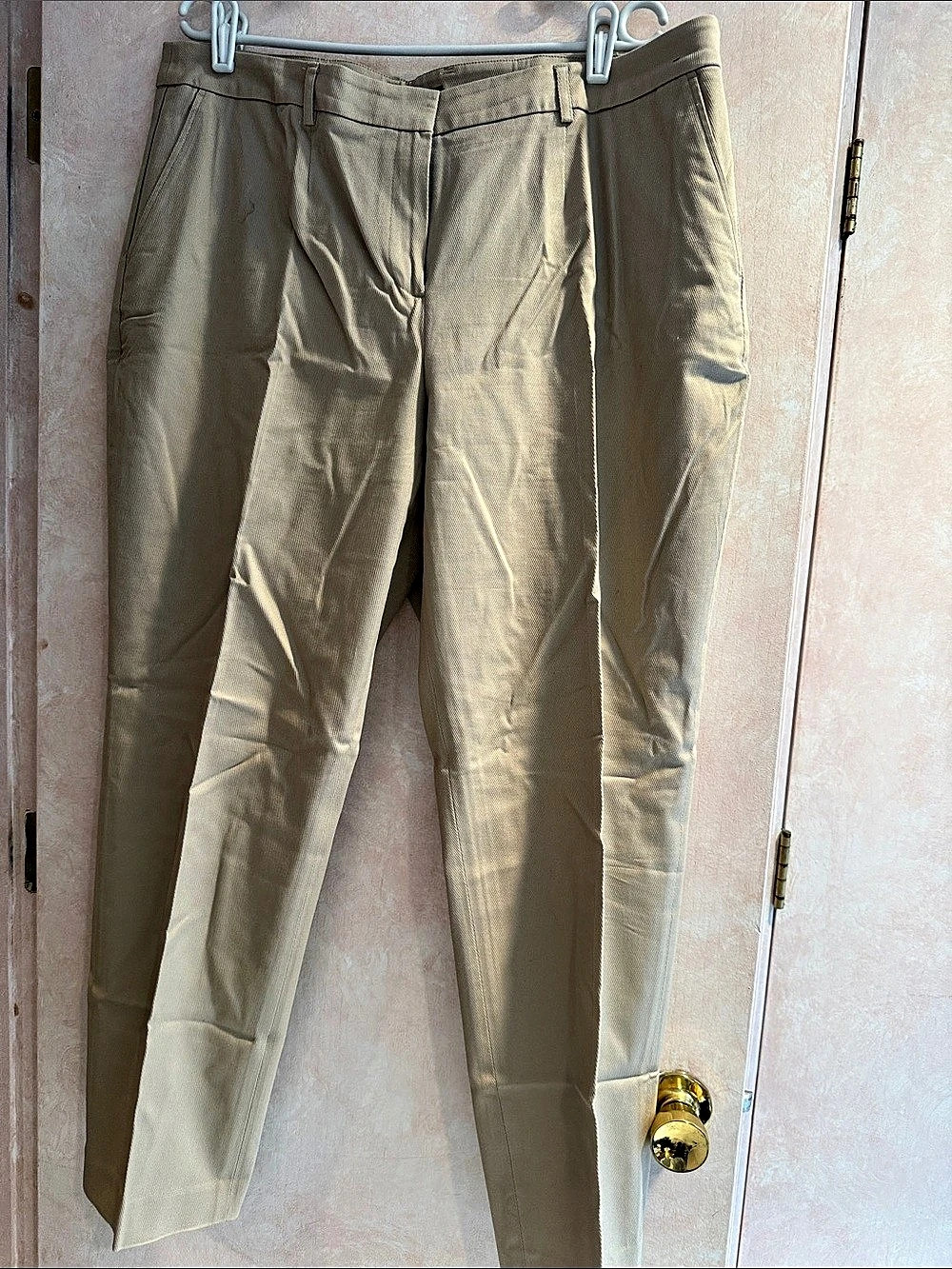 Jones New York Stretch Straight Leg Pants in Brown Size 16W